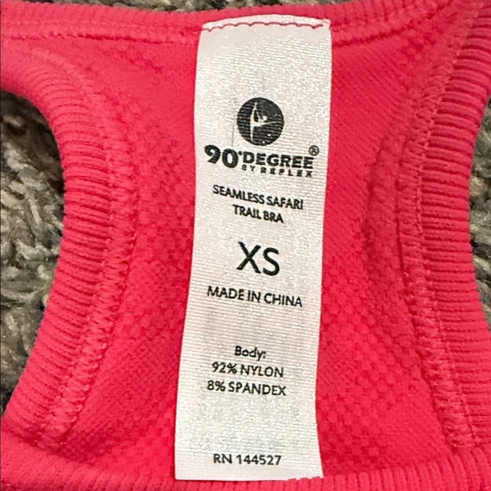 90 Degree Women's XS Pink Sports Bra